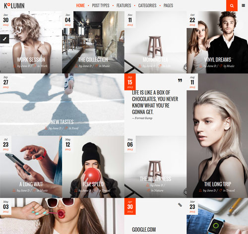 Kolumn - A Contemporary Theme for Bloggers