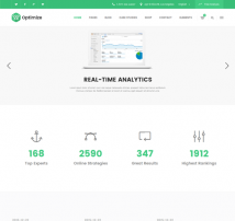 Optimize - SEO, Digital Marketing, Social Media Theme