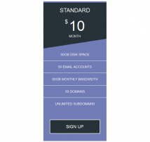 Pricing Table Style 11