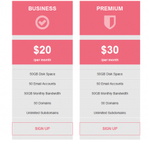 Pricing Table Style 12