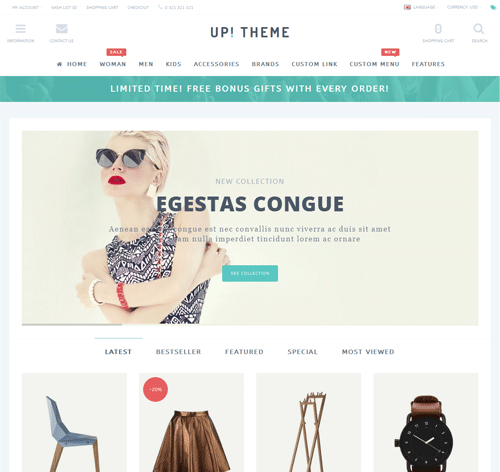 UP! - Multi-Purpose Responsive OpenCart Theme