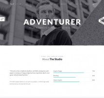 Volar | One Page Minimal Parallax Drupal Theme