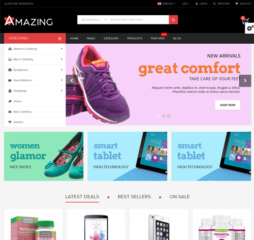 Amazing - Multipurpose Responsive Magento