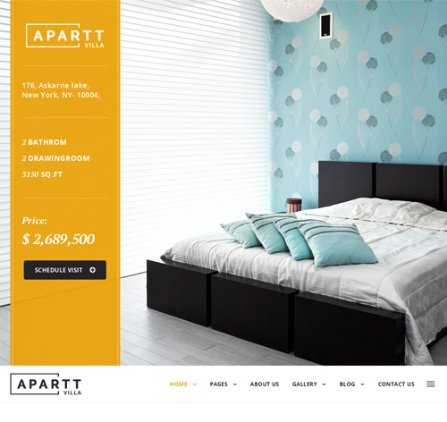 APARTT VILLA - Single Property Real Estate WordPress Theme