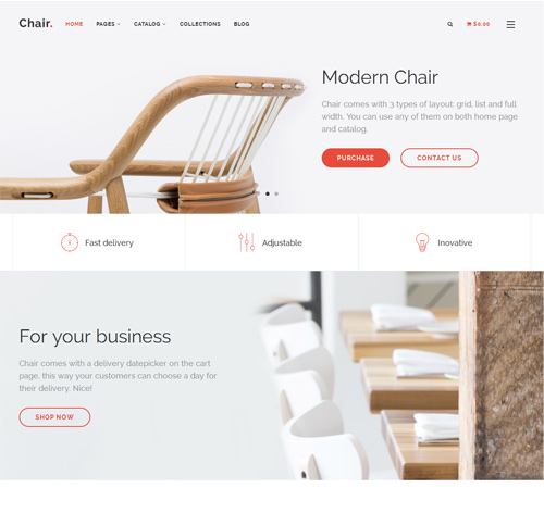 Chair - Responsive Shopify Theme