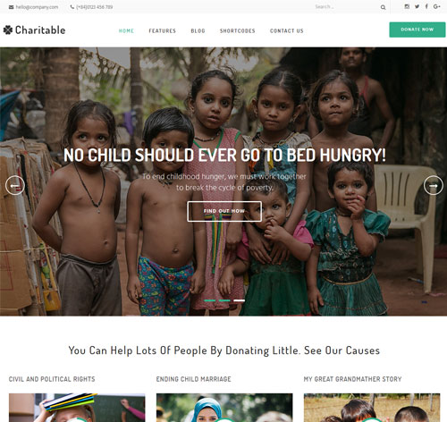 Charitable Responsive Nonprofit Charity Joomla Template