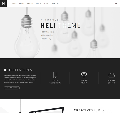 Heli - A Creative Multipurpose Joomla Template