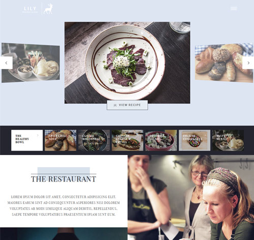 Lily | Responsive One Page Restaurant