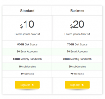 Pricing Table Style 18