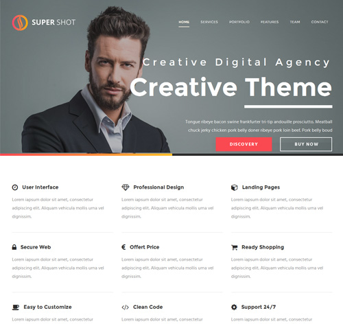 SuperShot - Creative HTML Template