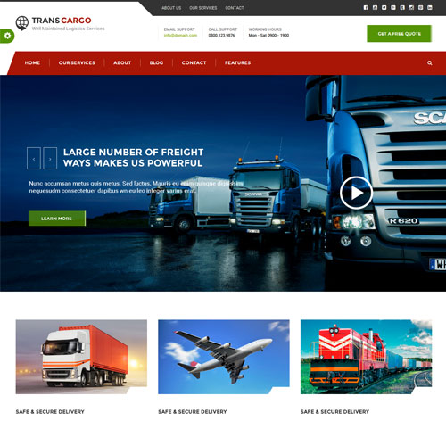 Trans Cargo - Transport & Logistics WordPress