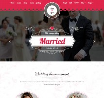 True Love-Bootstrap Wedding Template