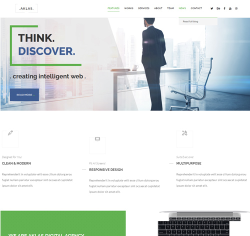 Aklas - Clean & Creative Drupal 8 Theme