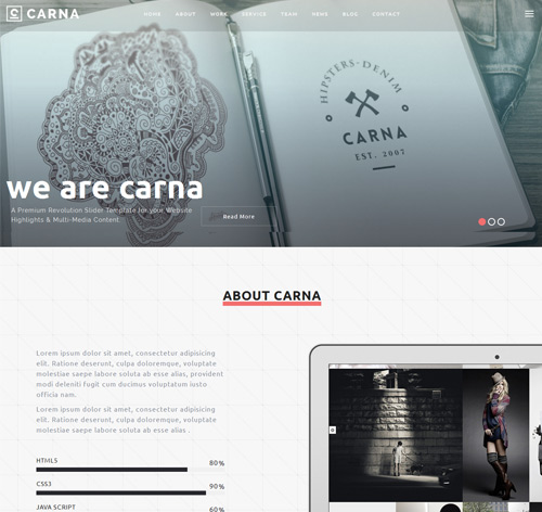 Carna | Responsive Multi-Purpose WordPress Theme