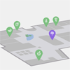 Interactive 3D Mall Map with CSS & SVG