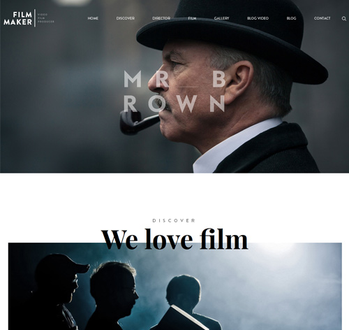 FilmMaker WordPress Theme: Film Studio - Movie Production - Video Blogger - Creative Agency