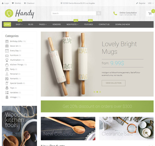 Handy - Handmade Shop Shopify Theme