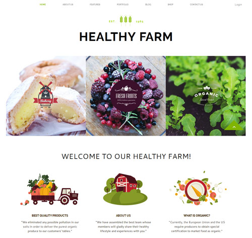 Healthy Farm | Food & Agriculture Site Template