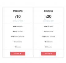 Pricing Table Style 21