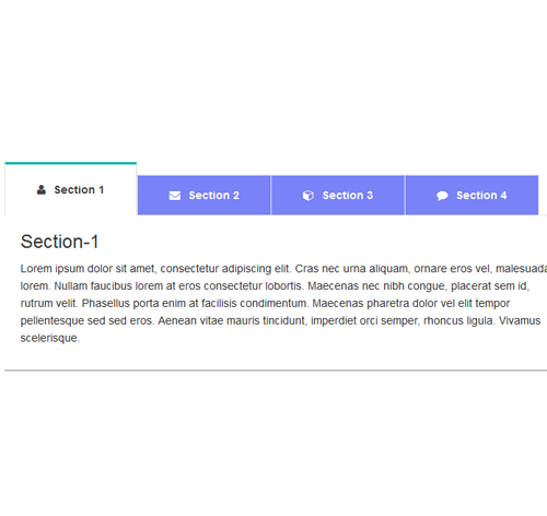 Bootstrap CSS Tab Style 23