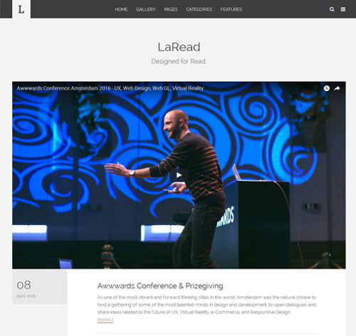 LaRead — WordPress Blog Theme