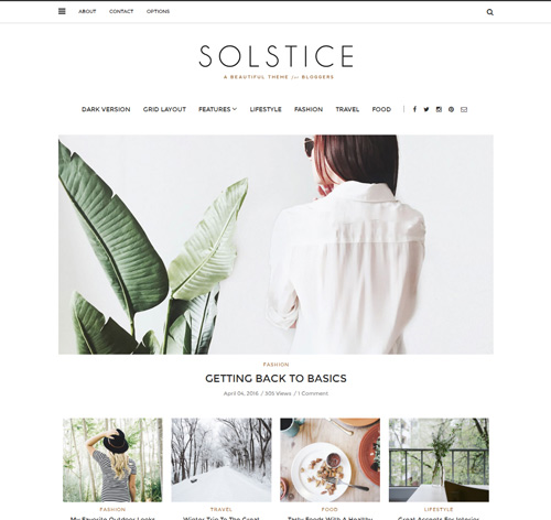 Solstice - Multipurpose WordPress Blog and Magazine Theme