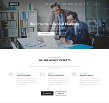 Experts - Professional Theme for Finance Firms