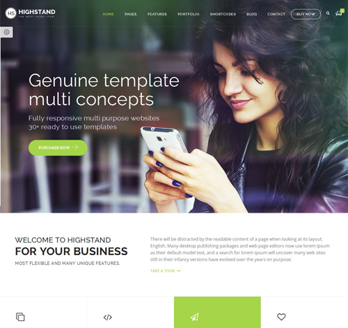 Highstand - Responsive MultiPurpose WordPress Theme