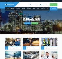 Industrial - Manufacturing WordPress Theme