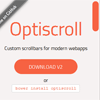 Optiscroll : Custom scrollbars for modern webapps