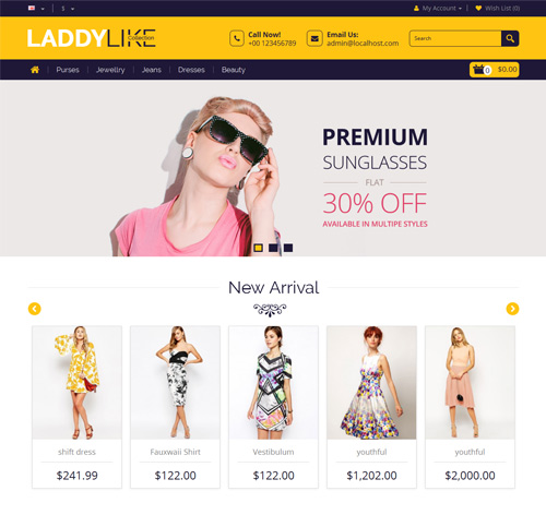 LaddyLike - Responsive Opencart Theme