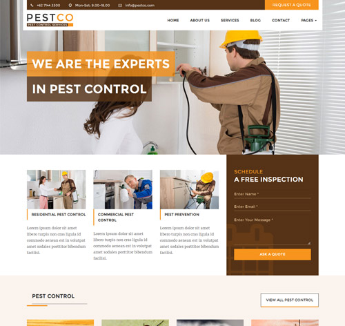 Pestco - Pest Control Template