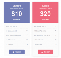 Pricing Table Style 30