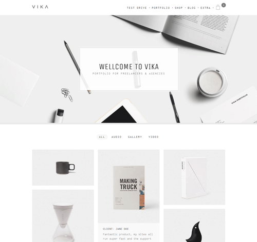 Vika - Portfolio for Freelancers & Agencies