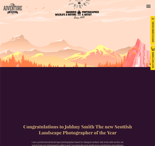Adventure - Responsive Photography Theme