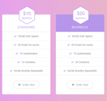 Pricing Table Style 31