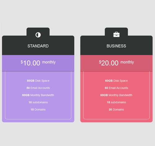 Pricing Table Style 32