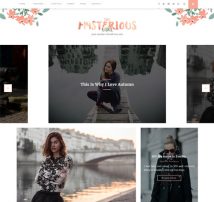 The Mysterious Girl - Feminine Style WordPress Blog Theme