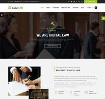 Digital Law | Attorney, Lawyer and Law Agency WordPress Theme