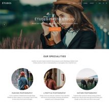 Premium Photography WordPress Theme - Etudes