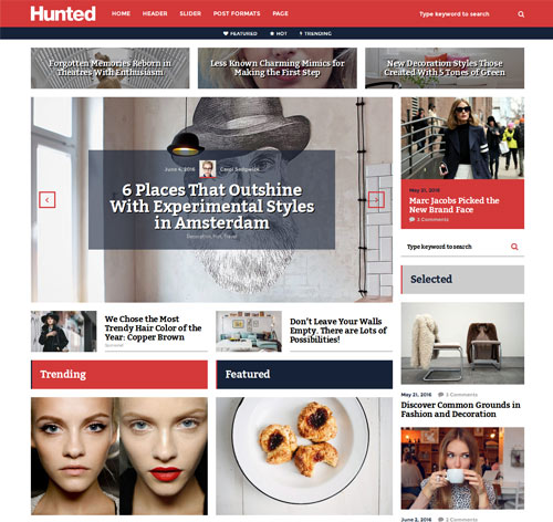 Hunted - A Flowing Editorial Magazine Theme