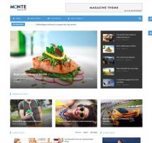 Monte - Responsive Magazine News Drupal 8 Theme