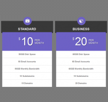 Pricing Table Style 36