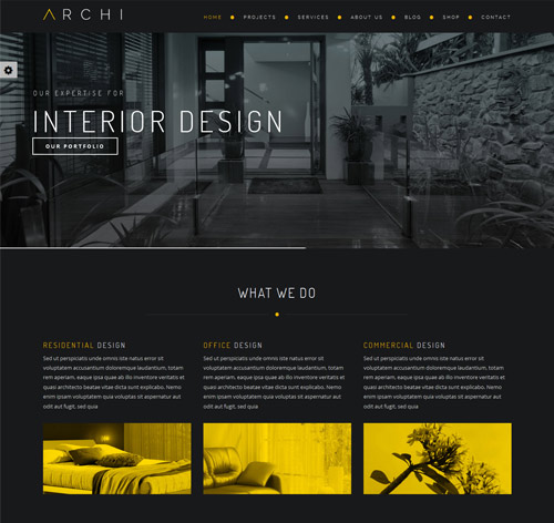 Archi - Premium Interior Design Drupal Theme