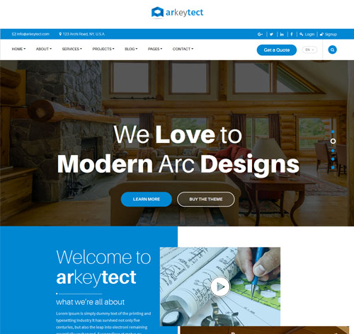 Arkeytect - Architecture Responsive Template