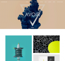 AVOIR Portfolio - Minimal Creative Portfolio