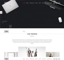 Fekra - Responsive One/Multi Page HTML5 Drupal Theme
