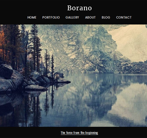 Borano - Photography / Portfolio Drupal 8 Theme