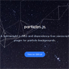 Particles.js : Javascript plugin for Particle Backgrounds