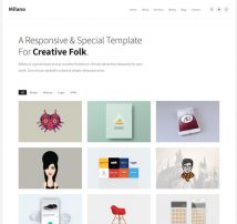 Milano - Minimal Creative Agency Portfolio Responsive Site Template